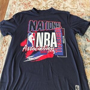 NBA Navy Graphic Logo T‑Shirt Basketball